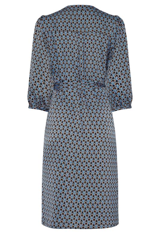 M&Co Blue Geometric Print Tunic Dress | M&Co 7