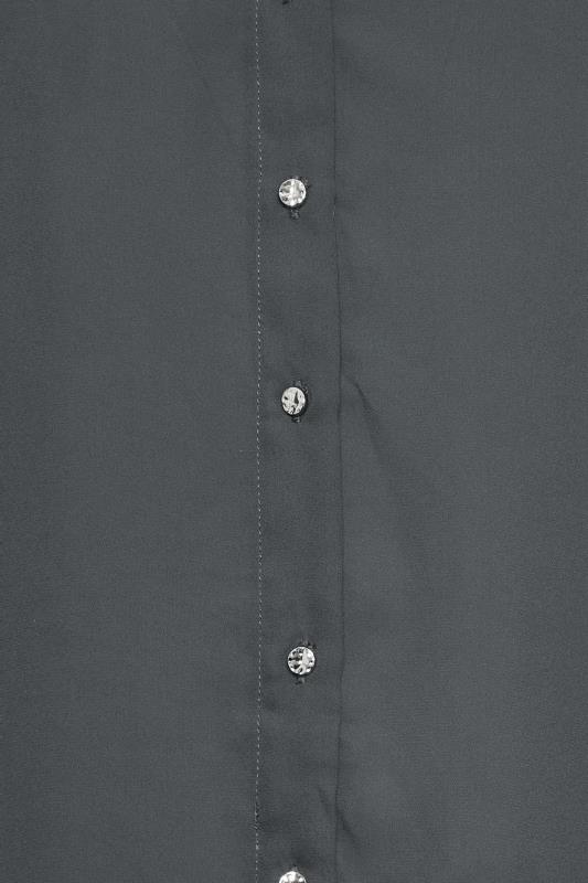 M&Co Charcoal Grey Tie Back Tunic Shirt | M&Co  5
