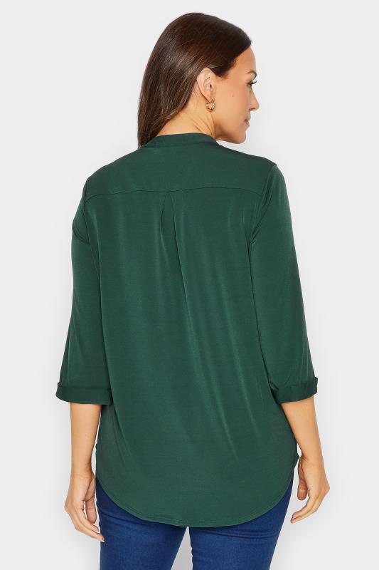 M&Co Green Half Placket Jersey Shirt | M&Co