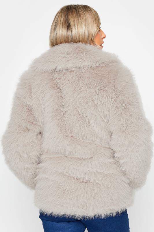 M&Co Light Grey Faux Fur Jacket | M&Co 4
