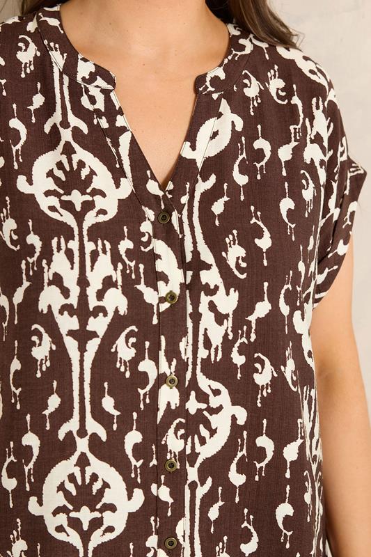 EVANS Plus Size Chocolate Top & Trouser Set | Evans 4
