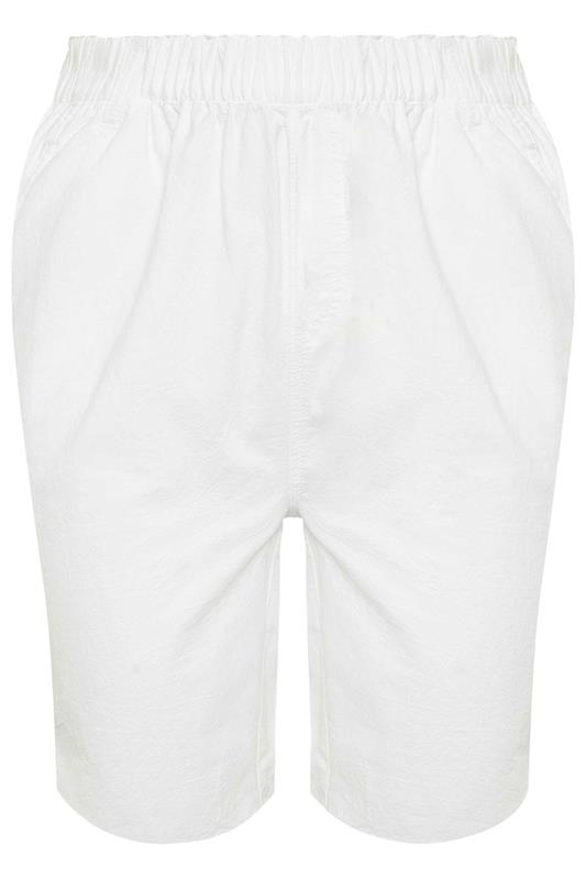 YOURSET 2 PACK Plus Size Black & White Cool Cotton Shorts | Yours Clothing 10