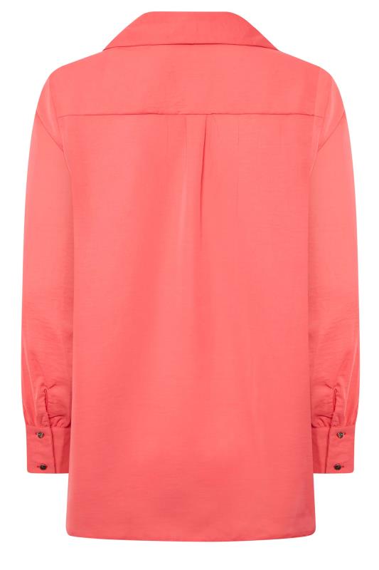 M&Co Pink V-Neck Collared Blouse | M&Co 7