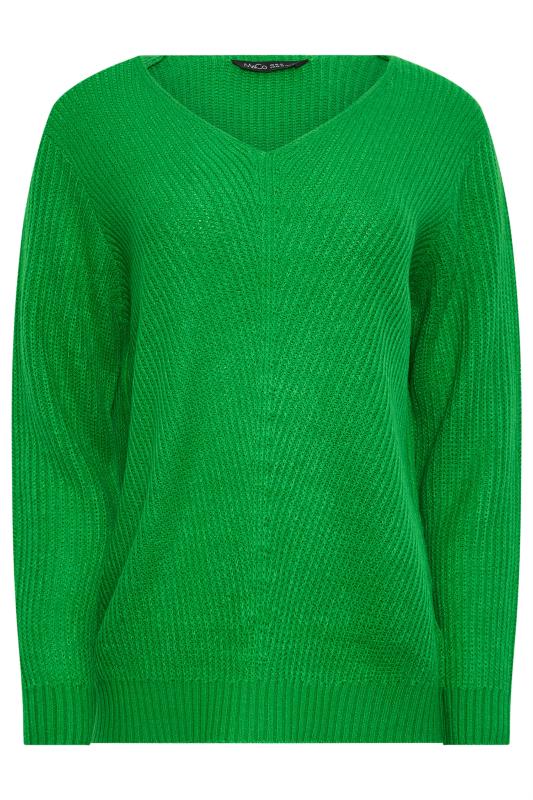 M&Co Fern Green V-Neck Knitted Jumper | M&Co 5