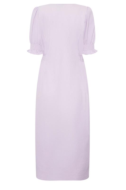 M&Co Purple Textured Button Through Dress | M&Co 7