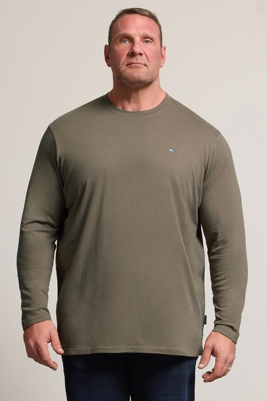 BadRhino Big & Tall Brown Core Long Sleeve T-Shirt