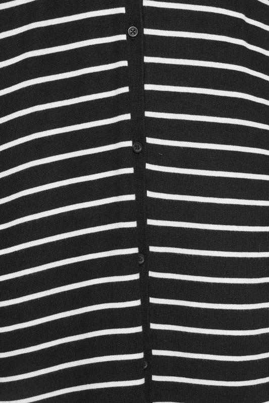 YOURS Plus Size Black Stripe Maxi Cardigan | Yours Clothing 6