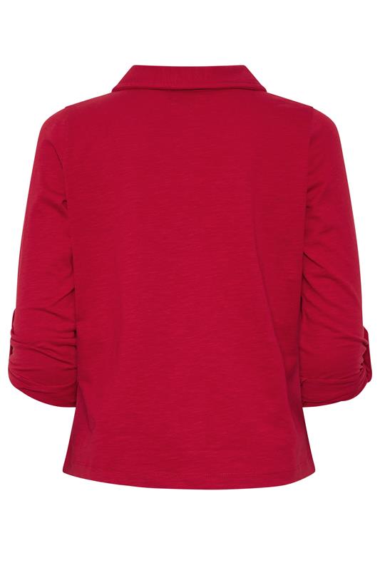 PixieGirl Petite Women's Red Button Cotton Shirt | PixieGirl 6