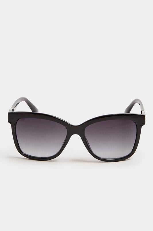 Black Diamante Arm Sunglasses | Yours Clothing 2