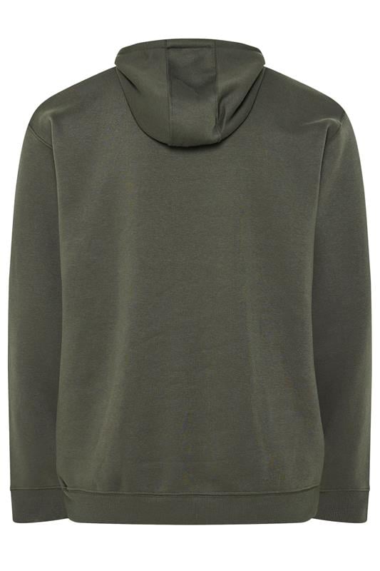 FIRETRAP Big & Tall Khaki Green Hawk Hoodie | BadRhino 4