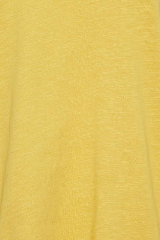 M&Co Yellow V-Neck Cotton T-Shirt | M&Co 5