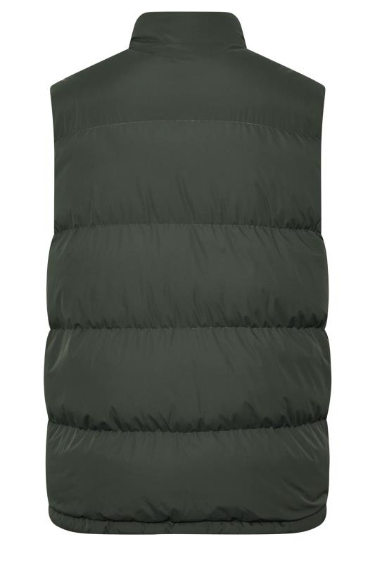 BadRhino Big & Tall Dark Green Zip Through Gilet | BadRhino 7