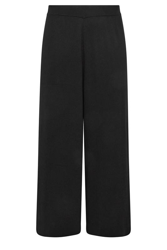 LIMITED COLLECTION Plus Size Black Knitted Trousers | Yours Clothing 5