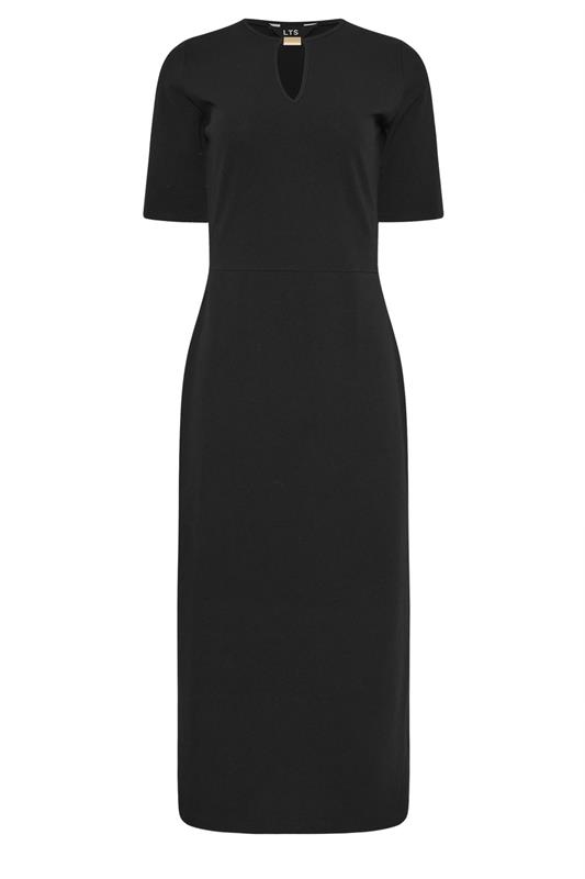 LTS Tall Black Keyhole Midi Dress | Long Tall Sally 5