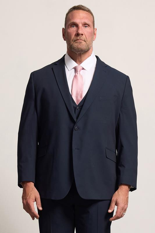 D555 Big & Tall Navy Blue Suit Jacket