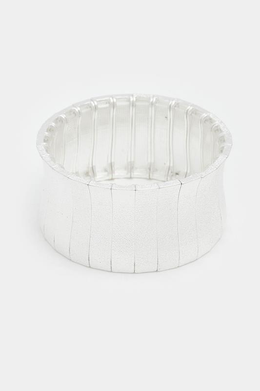  Yours Silver Tone Statement Stretch Bracelet