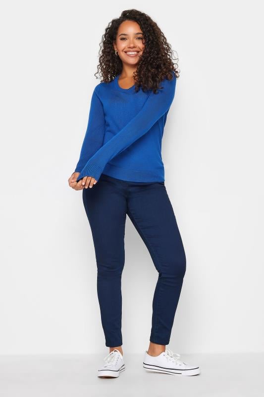 M&Co Blue Long Sleeve Knit Jumper | M&Co 2