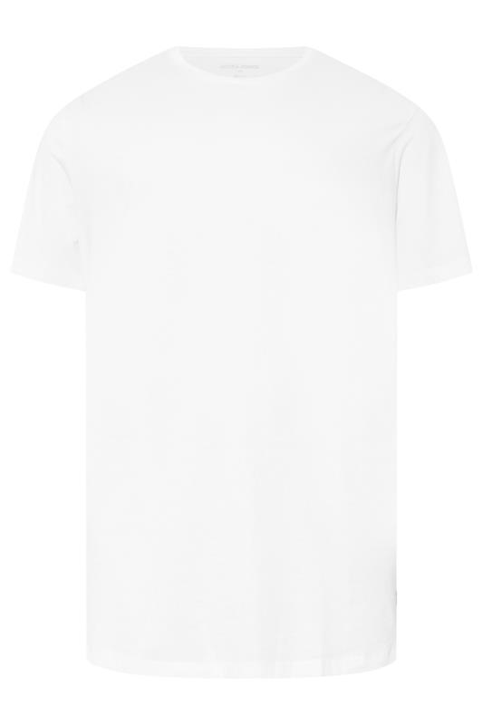 JACK & JONES Big & Tall White Basic T-Shirt | BadRhino 2