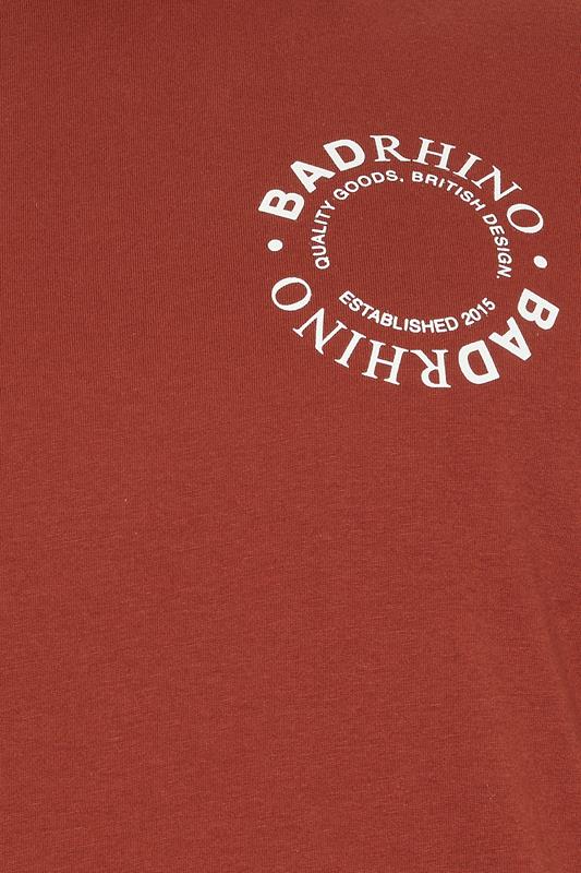BadRhino Big & Tall Burnt Red Circle Logo T-Shirt | BadRhino 8