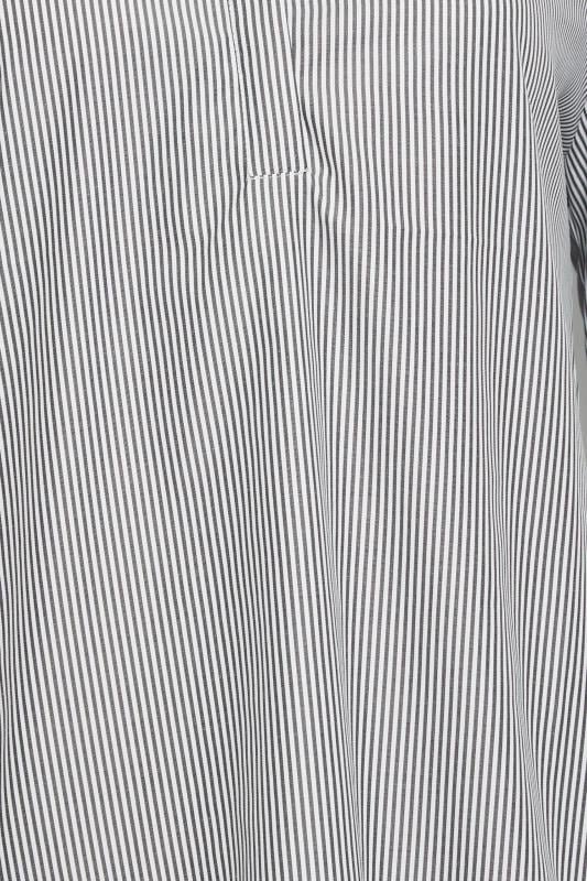 M&Co Petite Blue Stripe Placket Shirt | M&Co 4