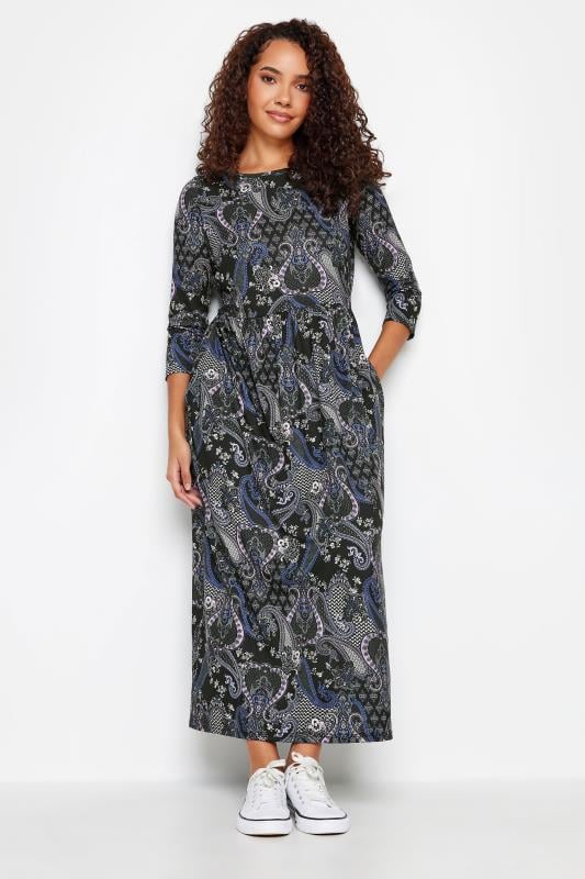 Women's  M&Co Black Paisley Print Midi Dress