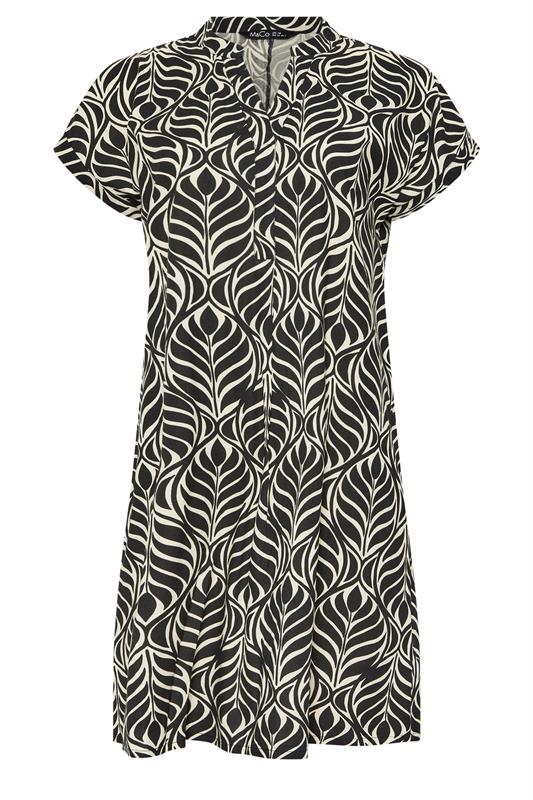 M&Co Women's Black Leaf Print Mini Dress | M&Co 6