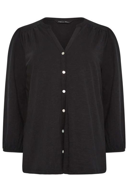 M&Co Black Button Through Cotton Shirt | M&Co  6