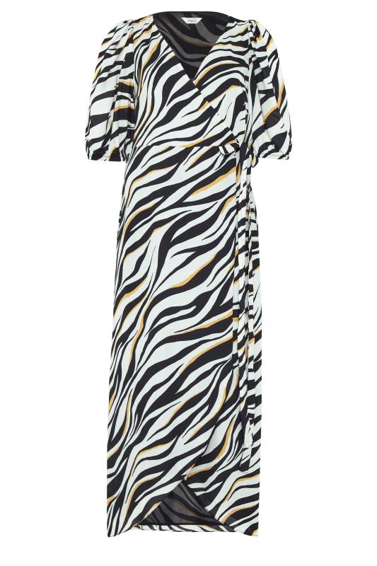 M&Co Black Zebra Print Wrap Dress | M&Co 6