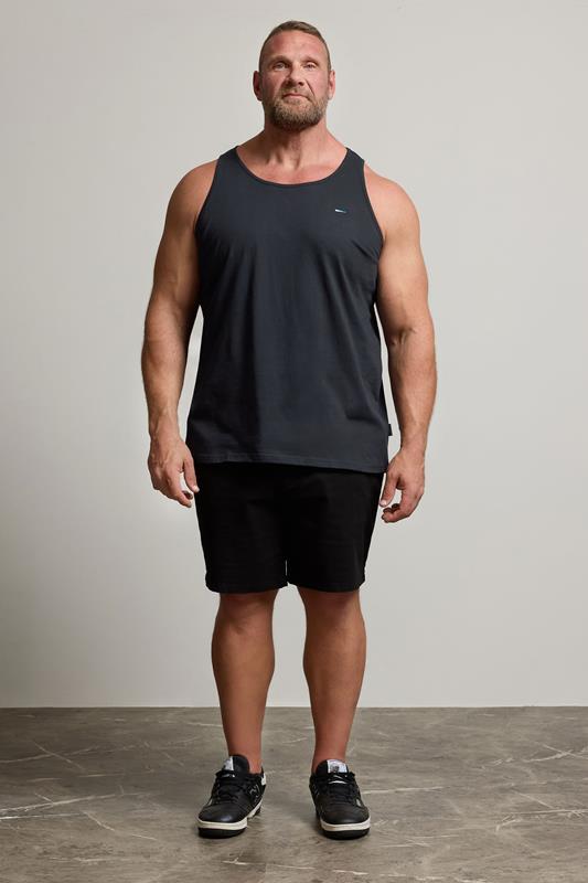 BadRhino Navy Blue Plain Vest Top | BadRhino 1
