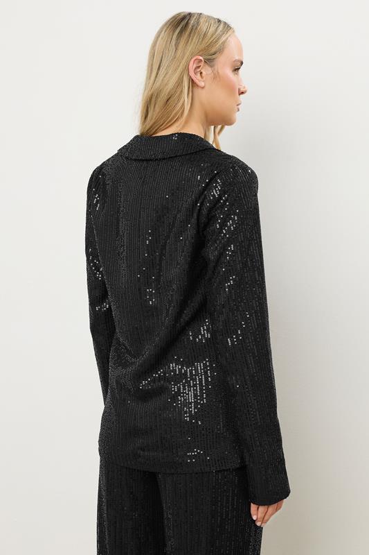 LTS Tall Black Embellished Tailored Blazer | Long Tall Sally 4