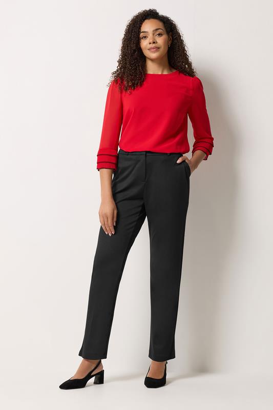 M&Co Black Ponte Tailored Trousers | M&Co 1