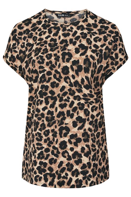 YOURS Plus Size Brown Leopard Print Top | Yours Clothing 5
