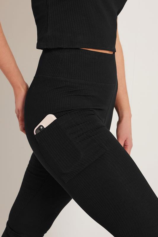 LTS Tall Black Active Ribbed Leggings & Vest Top | Long Tall Sally 8