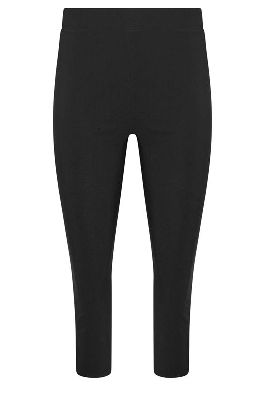 PixieGirl Petite Women's Black Slim Fit Capri Cropped Trousers | PixieGirl 5
