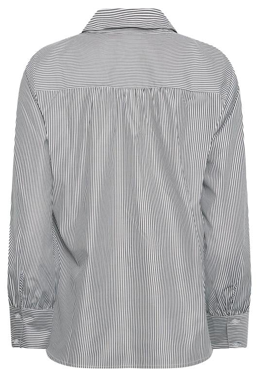 M&Co Petite Blue Stripe Placket Shirt | M&Co 6
