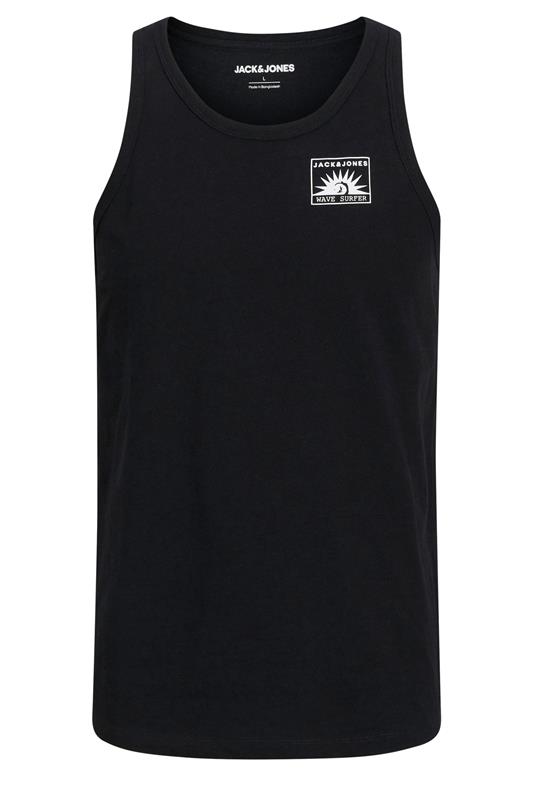 JACK & JONES Big & Tall 2 PACK Moonbeam White & Black Vests | BadRhino 6