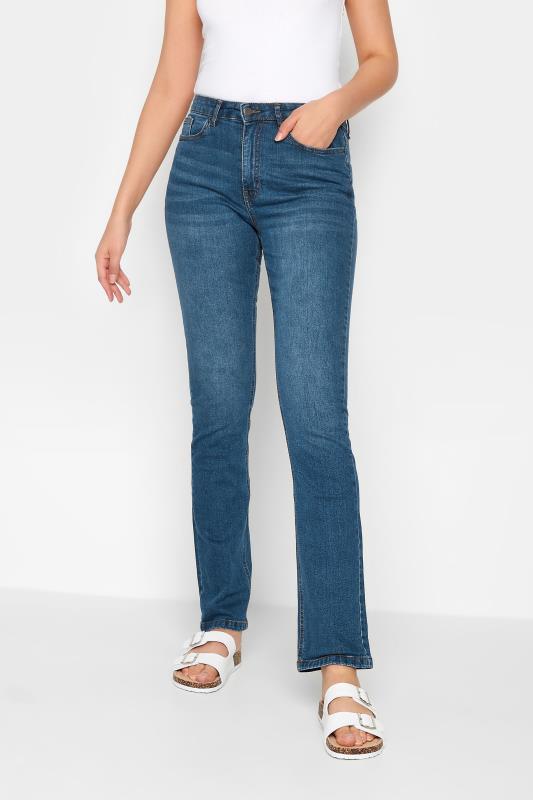 LTS Tall Women's Mid Blue MIA Slim Leg Jeans | Long Tall Sally 1