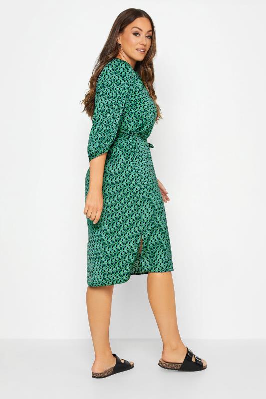 M&Co Green Geometric Print Tunic Dress | M&Co 3