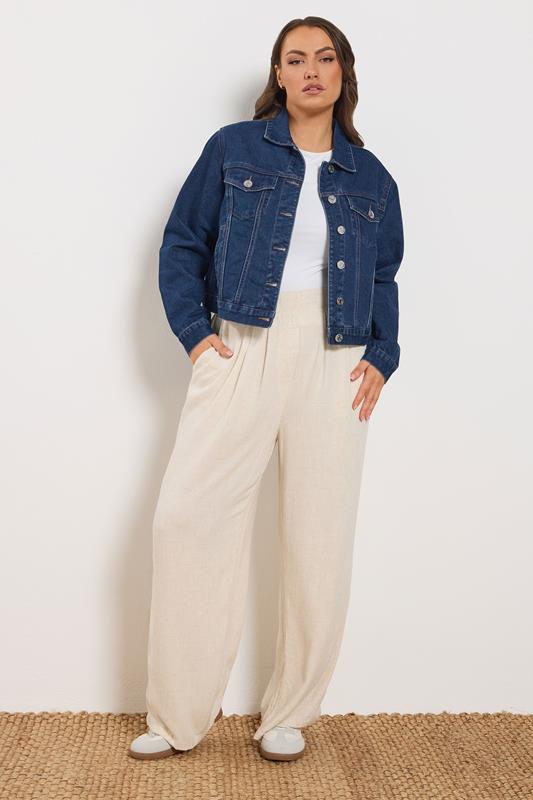 YOURS Plus Size Indigo Blue Denim Jacket | Yours Clothing 2