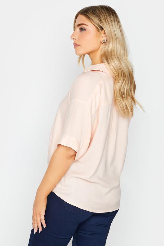 M&Co Light Pink V-Neck Collared Shirt | M&Co 3