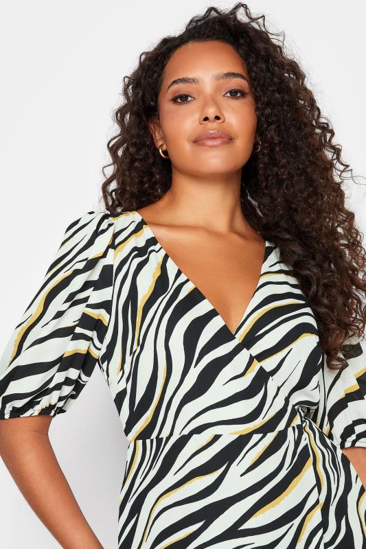 M&Co Black Zebra Print Wrap Dress | M&Co 4