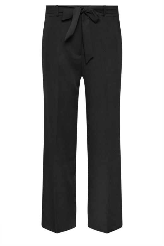 M&Co Black Tailored Wide Leg Belted Trouser | M&Co 4