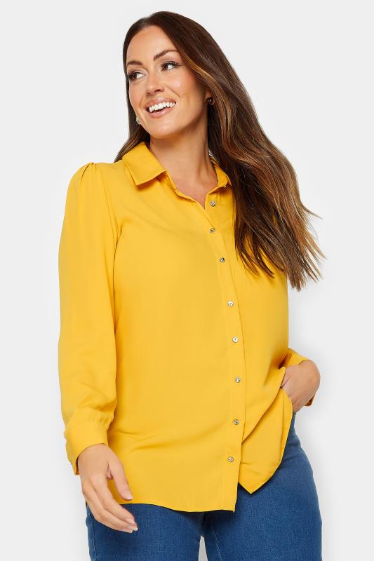 M&Co Yellow Button Through Tunic Shirt | M&Co 2