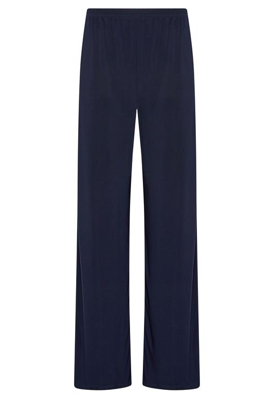 LTS Tall Women's Navy Blue Palazzo Wide Leg Trousers | Long Tall Sally 5