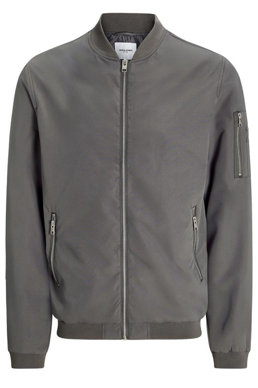 JACK & JONES Grey Bomber Jacket | BadRhino 1