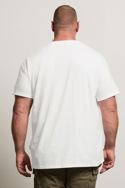 BadRhino Big & Tall White V-Neck T-Shirt | BadRhino  2