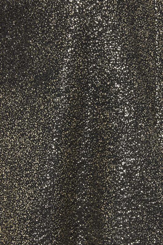 M&Co Black & Gold Glitter Angel Sleeve Top | M&Co 5