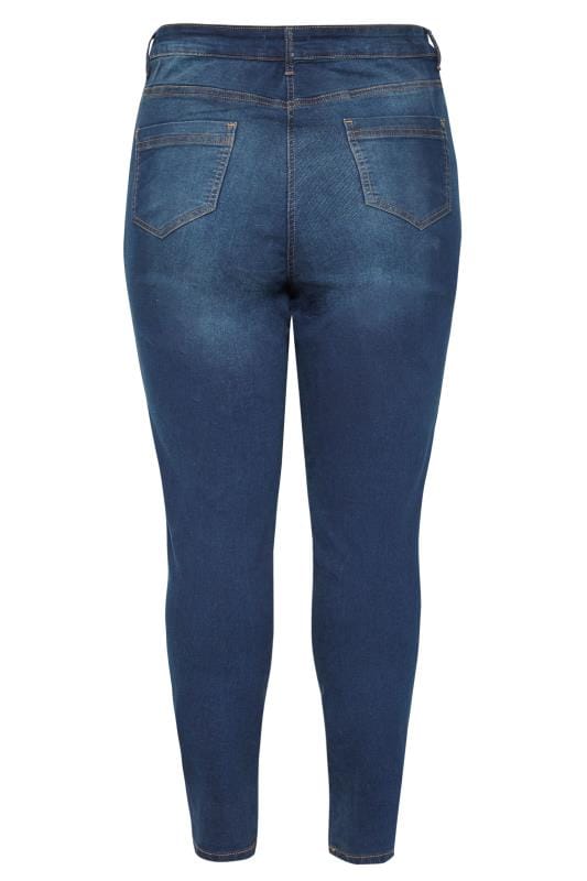 Plus Size Indigo Blue Skinny Stretch AVA Jeans | Yours Clothing 3