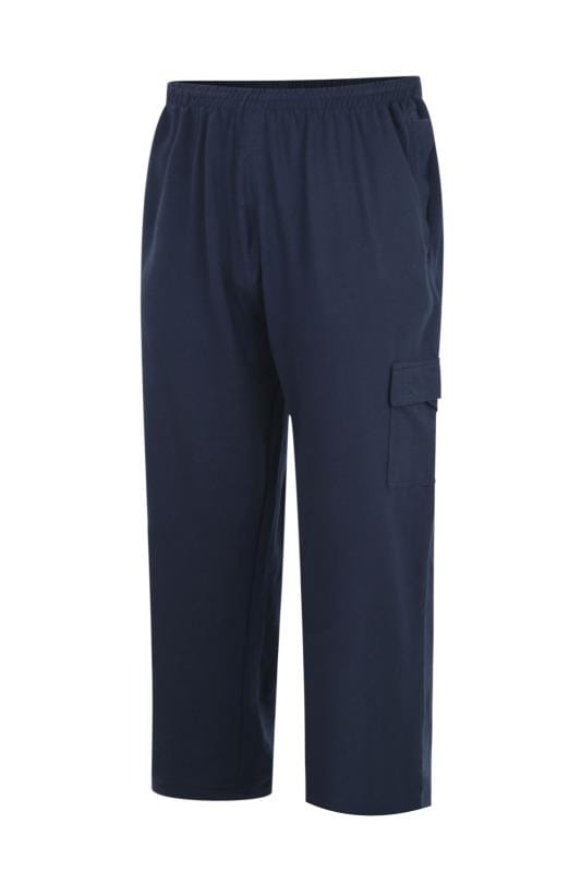 KAM Navy Blue Cargo Joggers | BadRhino 4