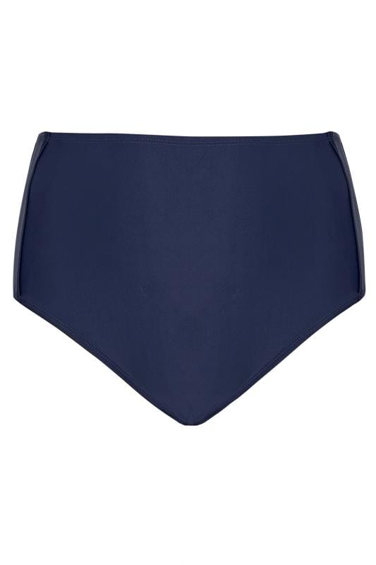 Plus Size Navy Blue Tummy Control Bikini Brief |  Yours Clothing 4